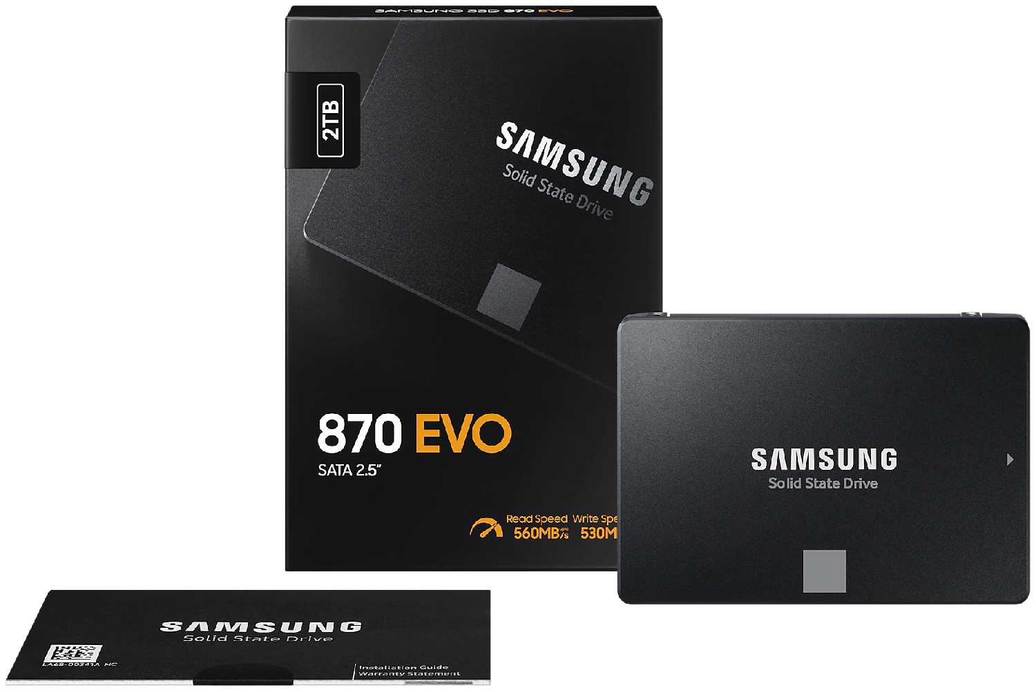 Твердотельный накопитель Samsung 870 EVO SATA (MZ-77E2T0BW) фотография 8