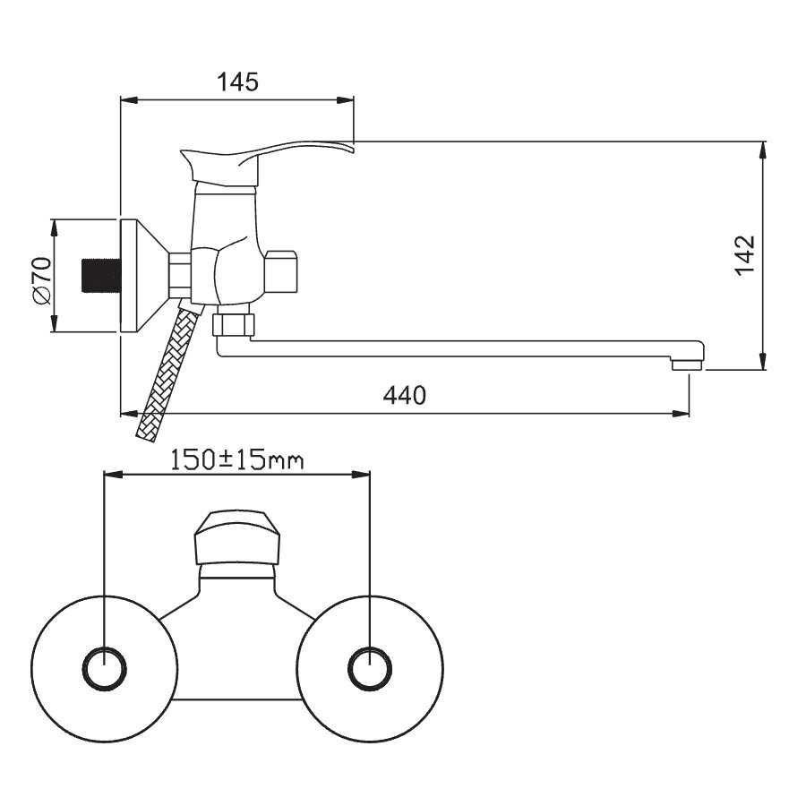 Смеситель Potato P2201 фотография 13