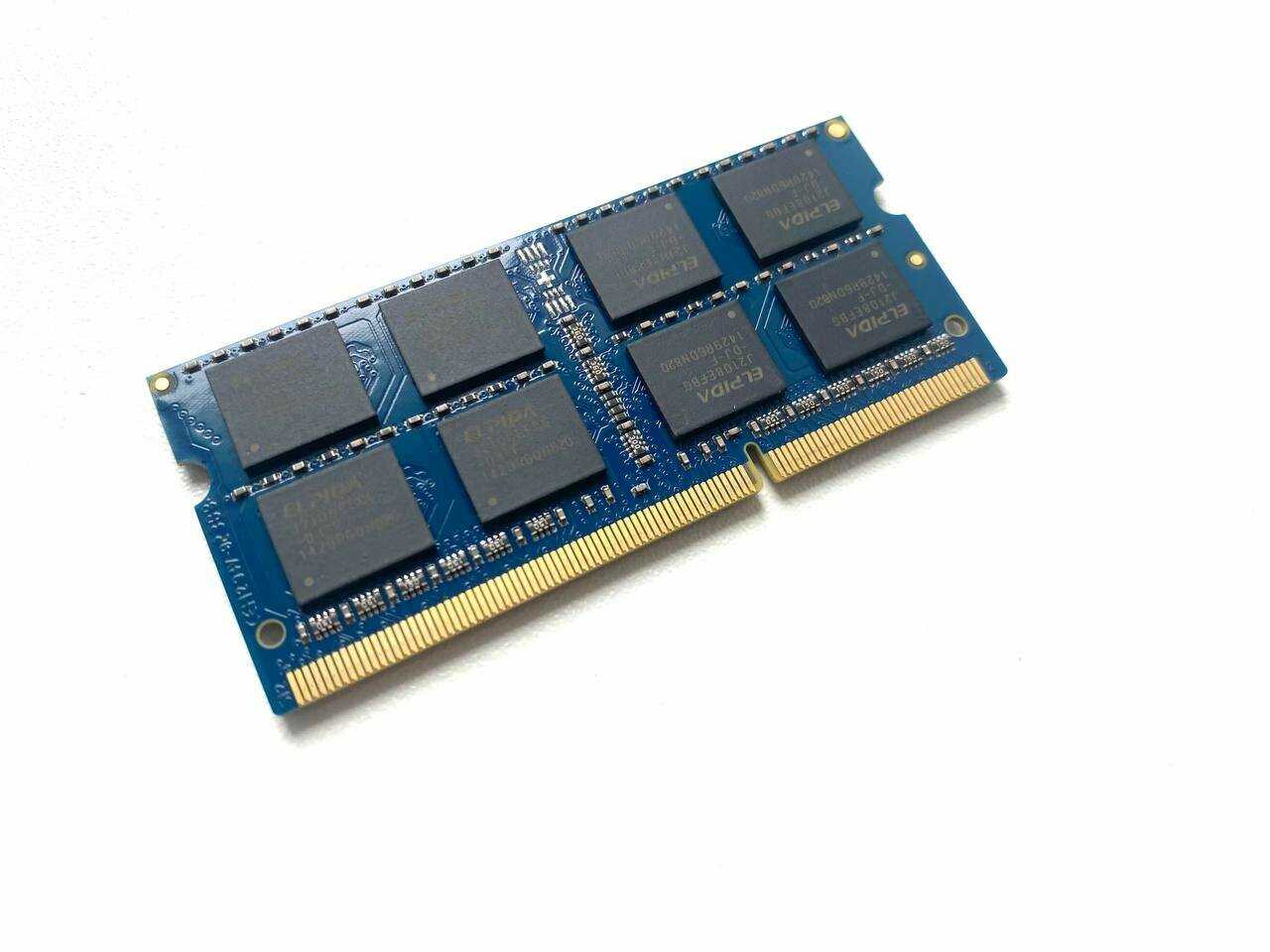 Оперативная память ELPIDA DDR3 4GB 1333Мгц 2Rx8 SODIMM (PC3-10600) фотография 2