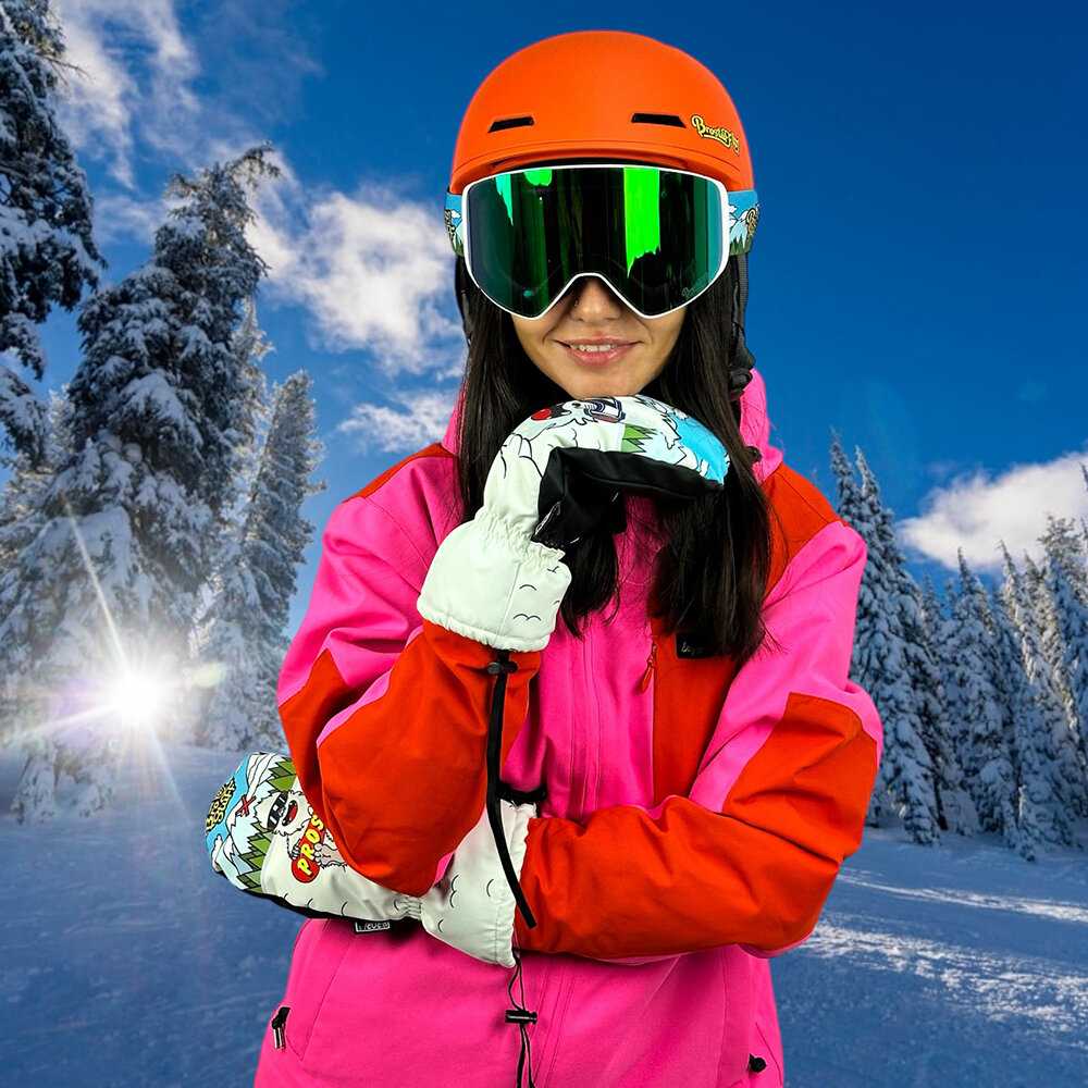 Маска для сноуборда, горных лыж BroStuff powder yeti фотография 28