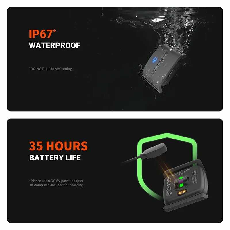 Нарукавная повязка COOSPO с датчиком сердечного ритма и калорий (HW9) фотография 5