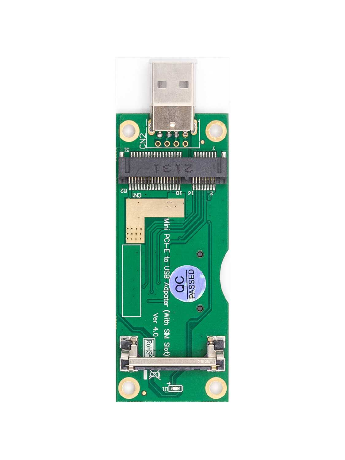 Адаптер GSMIN DP69 Mini PCI-E c SIM-картой на USB (WWAN/LTE) (DP69) фотография 1
