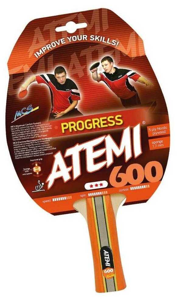 Ракетки для настольного тенниса ATEMI 600 AN фотография 2