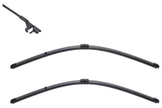 Щетка стеклоочистителя бескаркасная Valeo Silencio Flat Blade Set VM391, 2 шт.