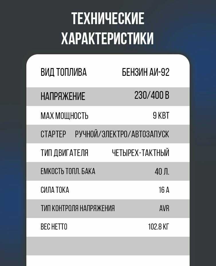 Бензиновый генератор A-iPower A9000TEAX (8.5 кВт) фотография 7