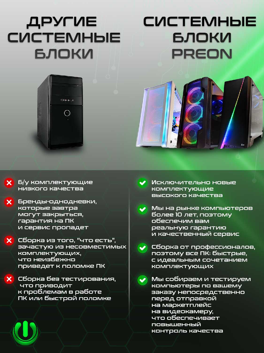 Игровой компьютер PREON Atlant (AMD Ryzen 5 5600G, AMD B450M, 16Gb DDR4, SSD 512Gb, AMD Radeon VEGA 7, 500W) фотография 4