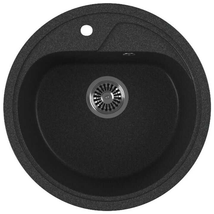 Врезная кухонная мойка GreenStone GRS-04, 44.5х44.5см, искусственный мрамор фотография 9
