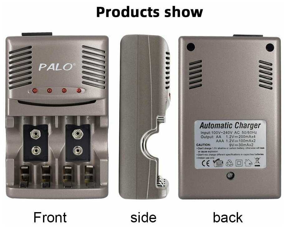 Зарядное устройство Без бренда Ni-MH/Ni-Cd [AA, AAA, 9V 6F22] фотография 1
