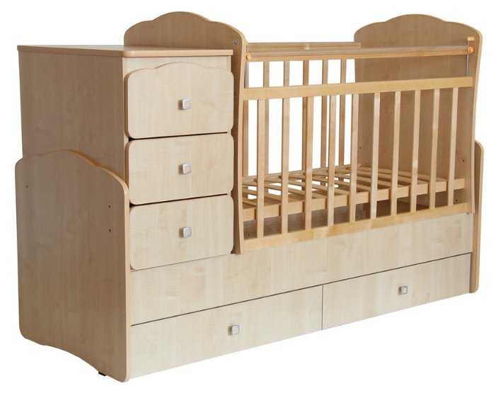 Кроватка Фея 2100 (трансформер), трансформер, поперечный маятник фотография 7