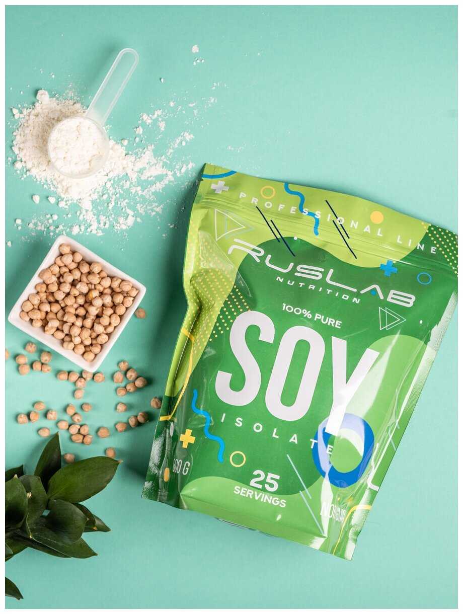 Соевый изолят SOY ISOLATE, протеин для вегетарианцев и веганов (800 гр), вкус пина колада фотография 2