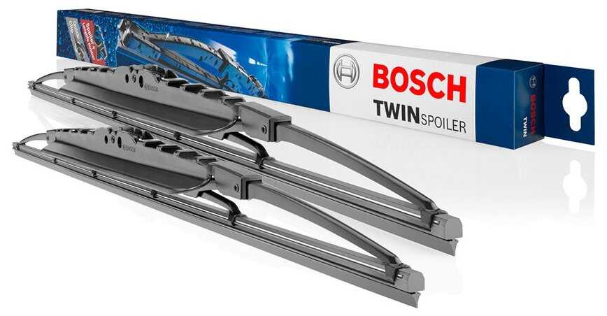 Щетка стеклоочистителя каркасная Bosch Twin Spoiler 608S, 2 шт. фотография 4