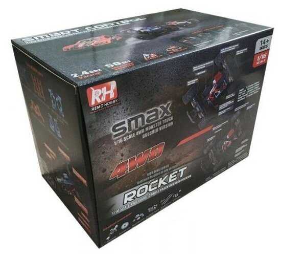 Монстр-трак Remo Hobby Smax RH1635, 1:16, 28.5 см фотография 16