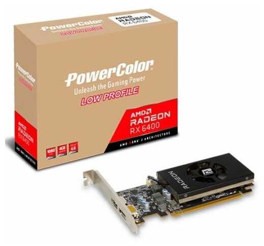 Видеокарта PowerColor AXRX 6400 LP 4GBD6-DH фотография 7