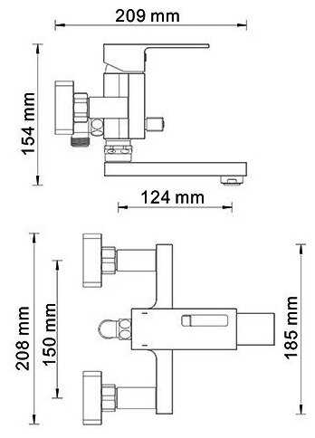 Смеситель Wasserkraft Alme 1501 фотография 10