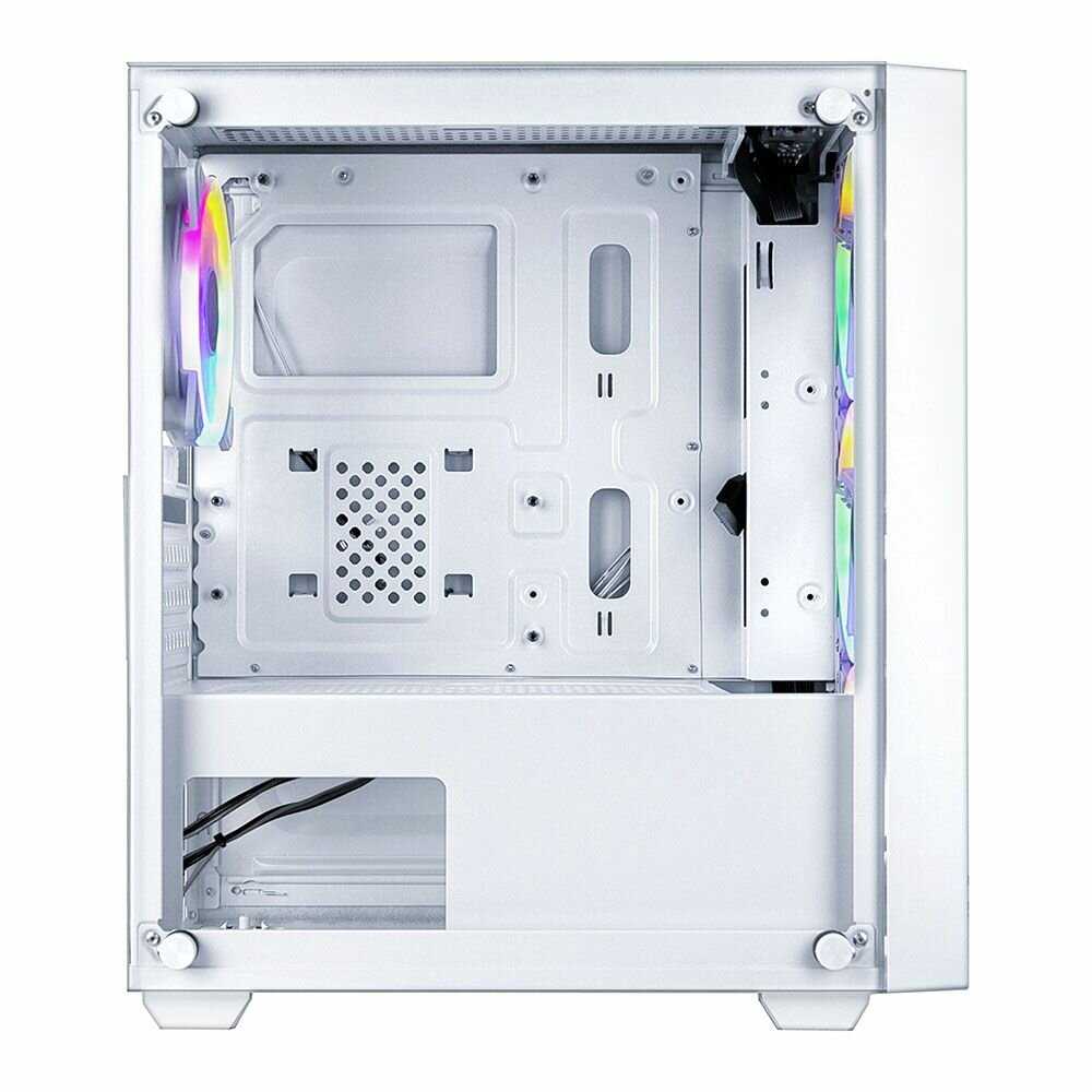 Корпус Ginzzu CL620 mATX 412см FAN, закаленное стекло боковая и передняя панель фотография 12