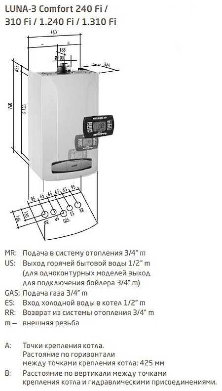 Конвекционный газовый котел BAXI LUNA-3 COMFORT 310 Fi фотография 14