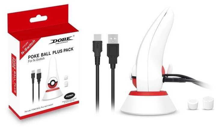 Dobe Стенд для зарядки Poke Ball Plus Pack для консоли Nintendo Switch (TNS-18138)