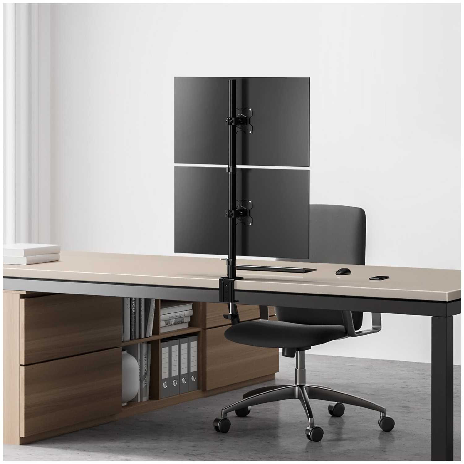 Крепление ONKRON D208E для двух мониторов 13