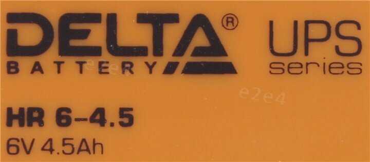 Аккумуляторная батарея DELTA HR 6-4.5 фотография 9