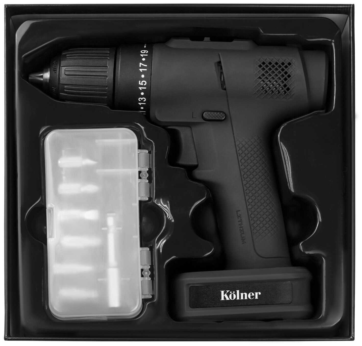 Аккумуляторная дрель-шуруповерт KOLNER KCD 12/2BL фотография 7