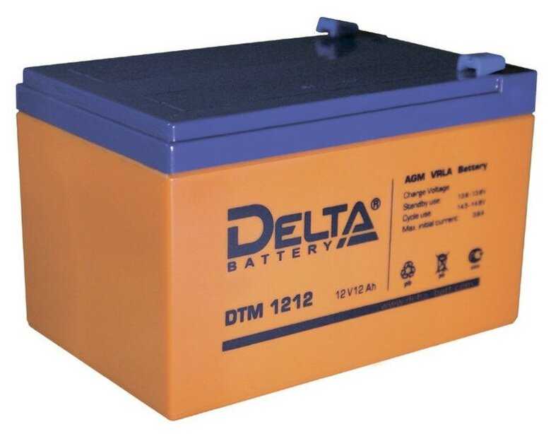 Аккумуляторная батарея DELTA Battery DTM 1212 12В фотография 19