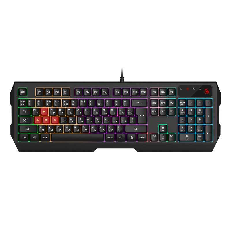 Клавиатура A4Tech Bloody B130N USB Multimedia for gamer LED (B130N)