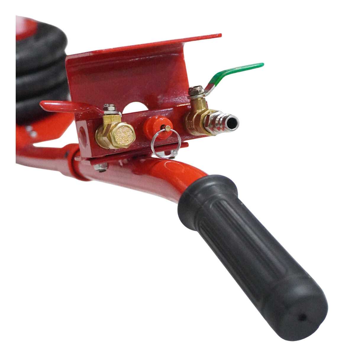 Пневматический подкатной домкрат WIEDERKRAFT 3 т 150-400 мм с удлинённой рукоятью (WDK-81813B) фотография 5