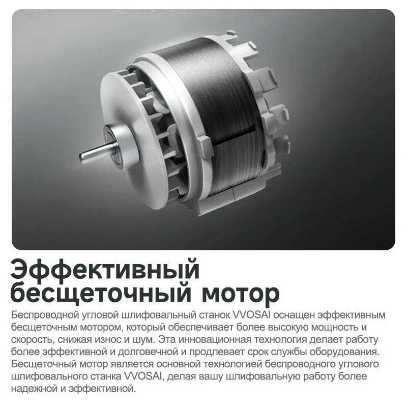 Аккумуляторная УШМ WOSAI УШМ WOSAI (125) фотография 9