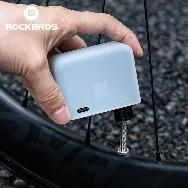 Насос велосипедный ROCKBROS компактный портативный фотография 2