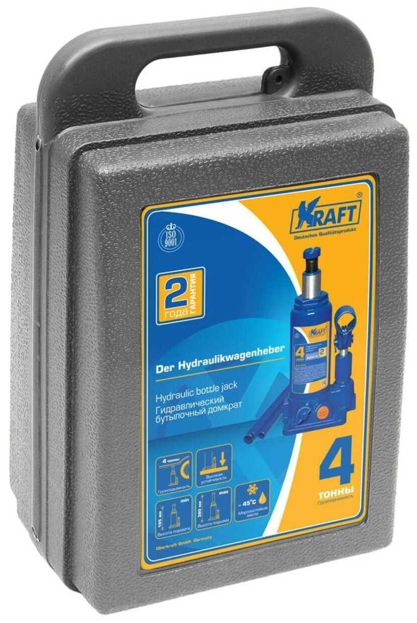 Домкрат бутылочный гидравлический KRAFT KT 800014 фотография 5