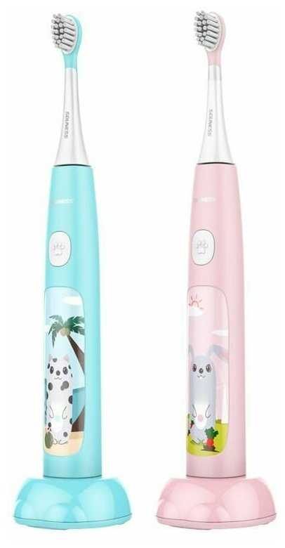 Детская ультразвуковая щетка SOUNESS Electric toothbrush фотография 2