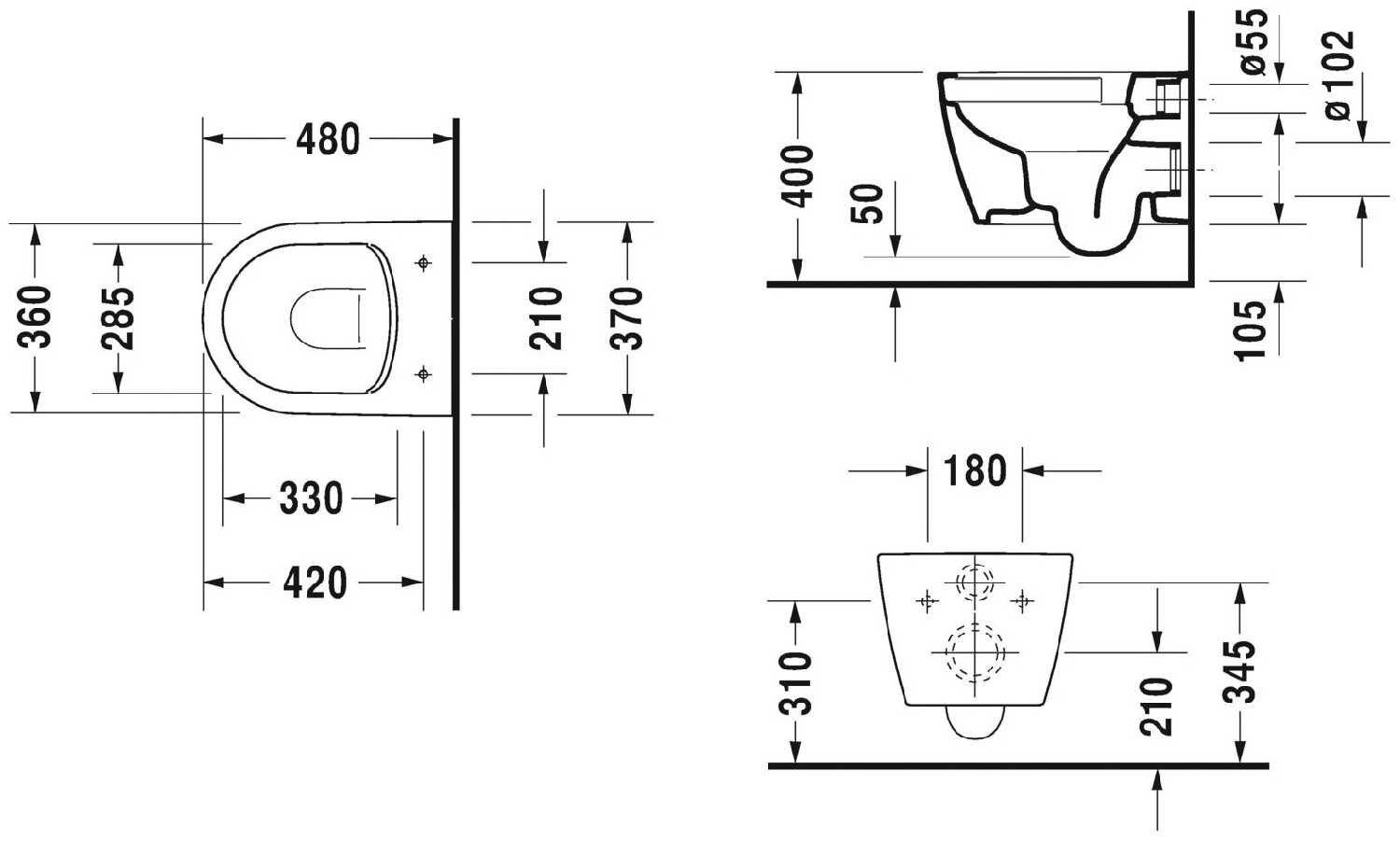 Унитаз, Писсуар, Бачок Duravit 253009 фотография 9
