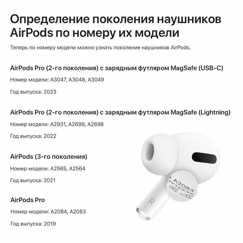 Наушник AirPods 3 (A2564) фотография 1