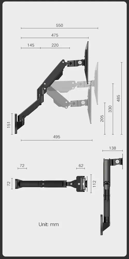 Настенный кронштейн Bewiser W1020 фотография 7