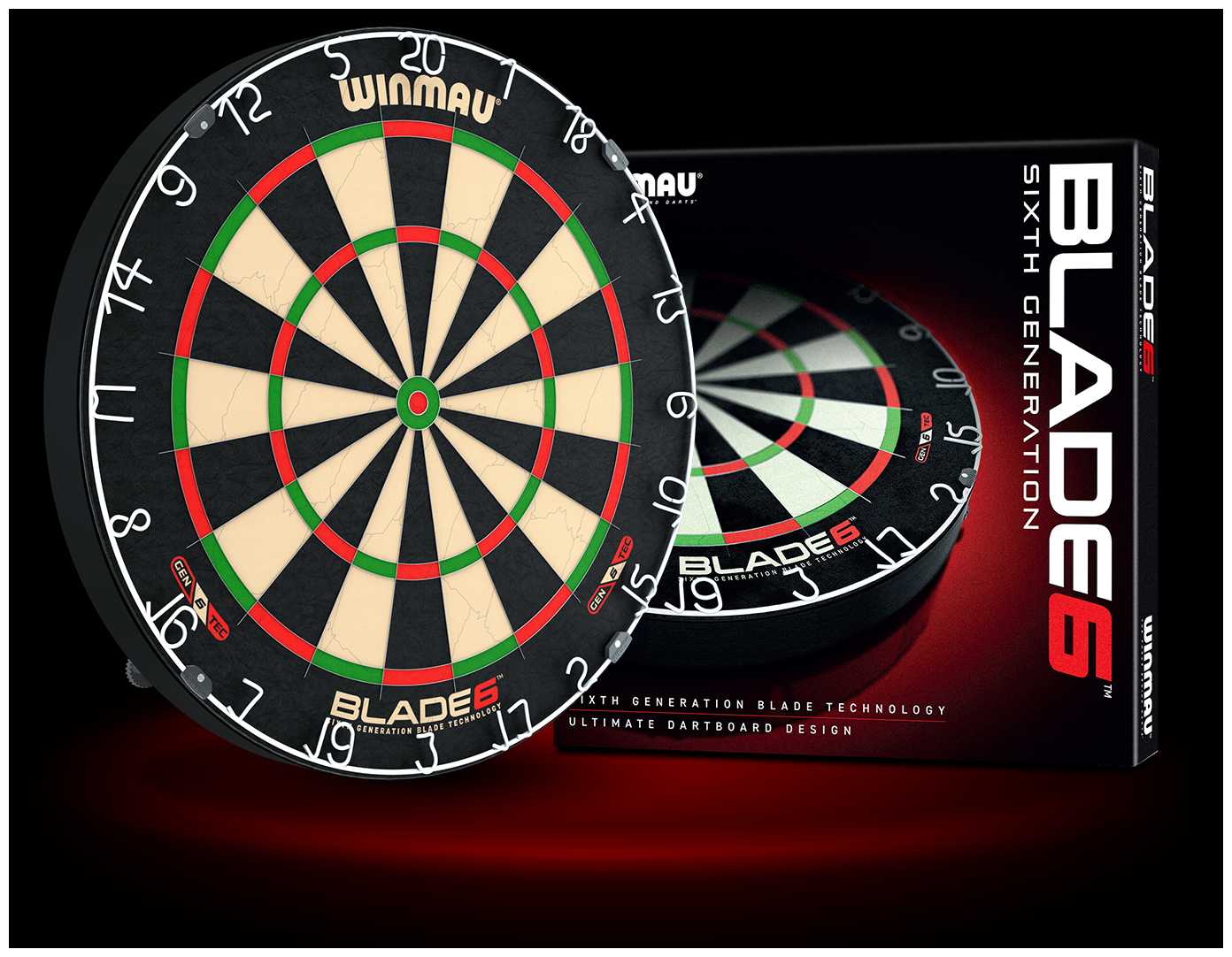 Мишень для Дартс, Winmau Blade 6, профессиональный уровень, тонкие пластины фотография 5