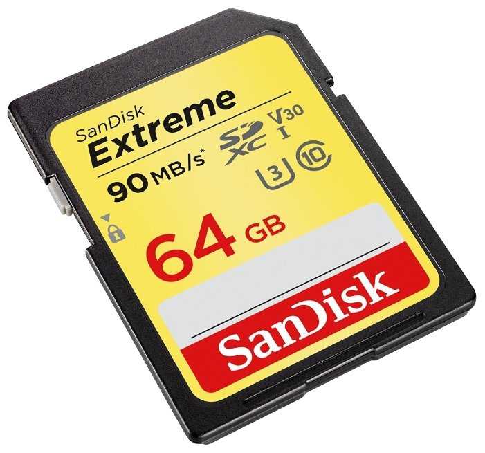 Карта памяти SanDisk Extreme SDXC UHS Class 3 V30 90MB/s фотография 2