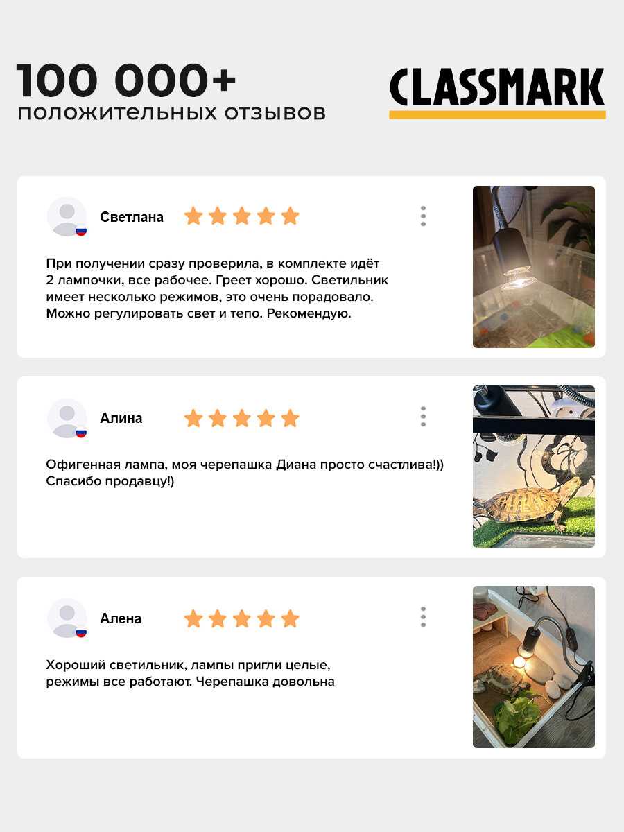 Светильник для террариума Classmark Ламка для рептилий (Classmark) фотография 9