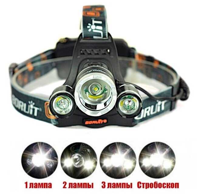 Налобный фонарь Boruit RJ-3000 (P-2133BT6) фотография 5