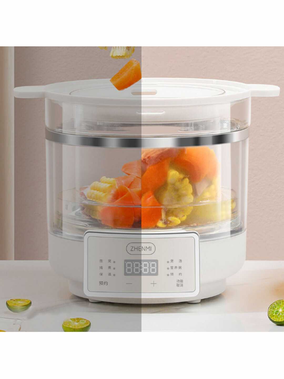 Многофункциональная электрическая кастрюля Xiaomi Zhenmi Visual Water-Proof Stew Pot (ZMDZ-006) фотография 4