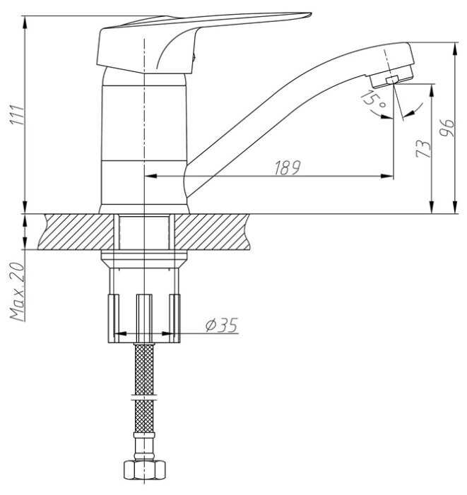 Смеситель Haiba HB4504-2 фотография 1