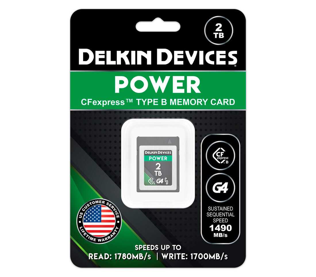 Карта памяти Delkin Devices CFexpress Type B 2TB Power G4 фотография 3