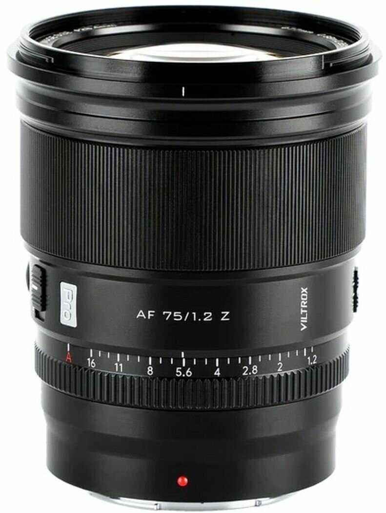 Объектив Viltrox 75mm f/1.2 PRO (AF) для Nikon Z фотография 2