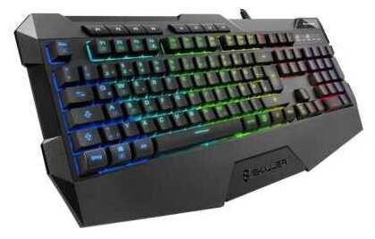 Sharkoon Skiller SGK4 Игровая клавиатура (резиновые колпачки, RGB подсветка, USB) фотография 13