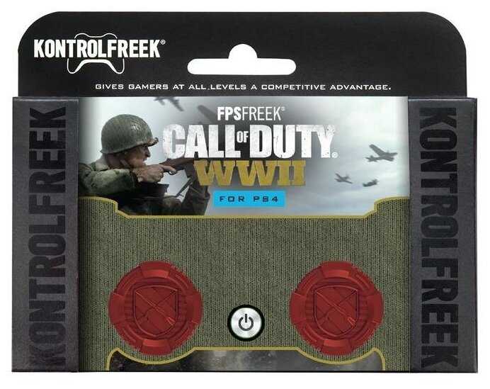 KontrolFreek Сменные накладки FPS Freek Call of Duty: WWII для геймпада Sony Dualshock 4 фотография 4