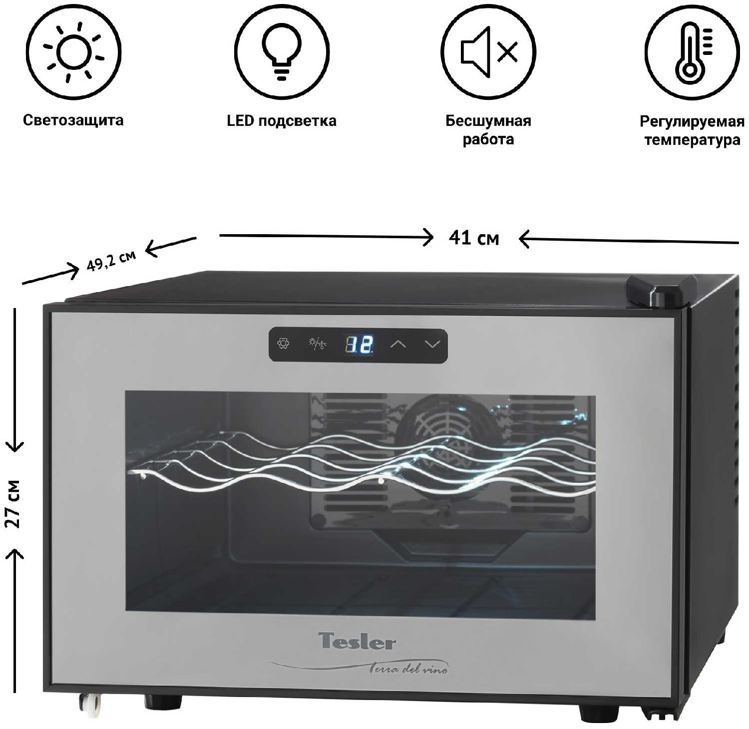 Винный шкаф TESLER WCH-082 фотография 6