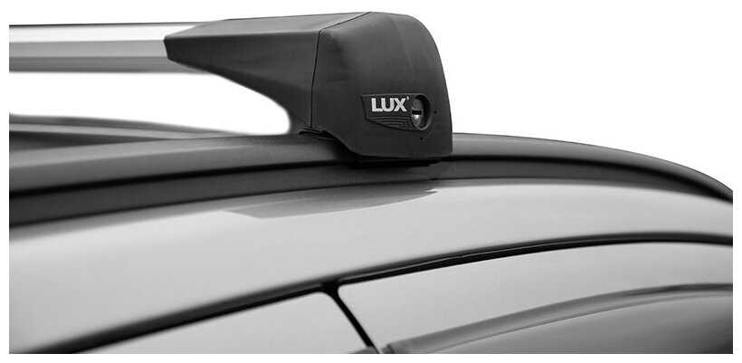 LUX BRIDGE для Subaru Forester II (SG) 2002-2008. на интегрированные рейлинги, серый фотография 12
