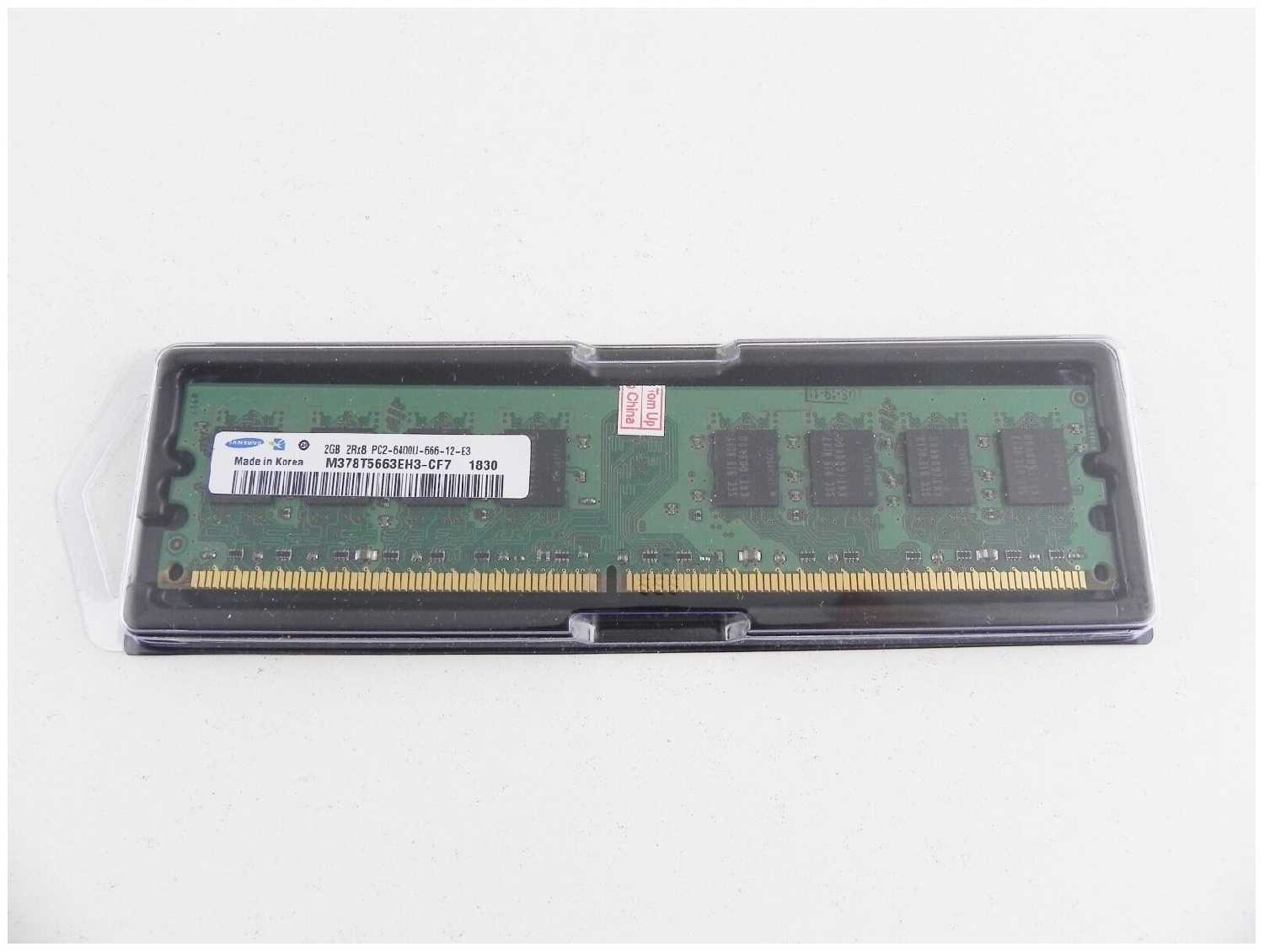 Оперативная память Samsung 2 ГБ DDR2 800 МГц DIMM CL6 M378T5663EH3-CF7 фотография 2
