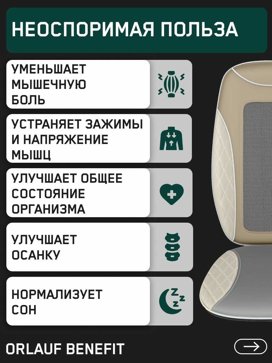 Массажная накидка на кресло Orlauf Renewed Body фотография 9