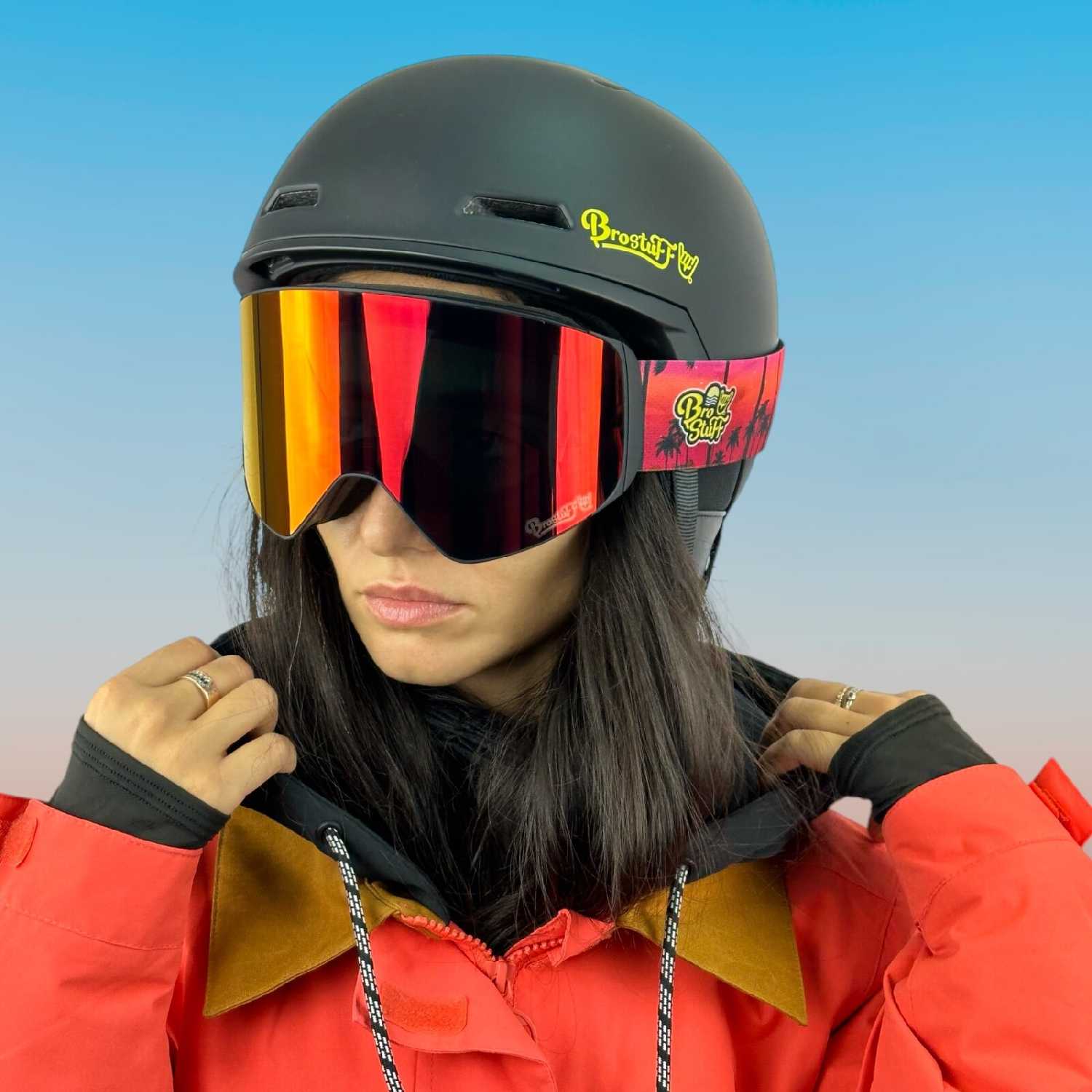 Маска для сноуборда, горных лыж BroStuff powder yeti фотография 10