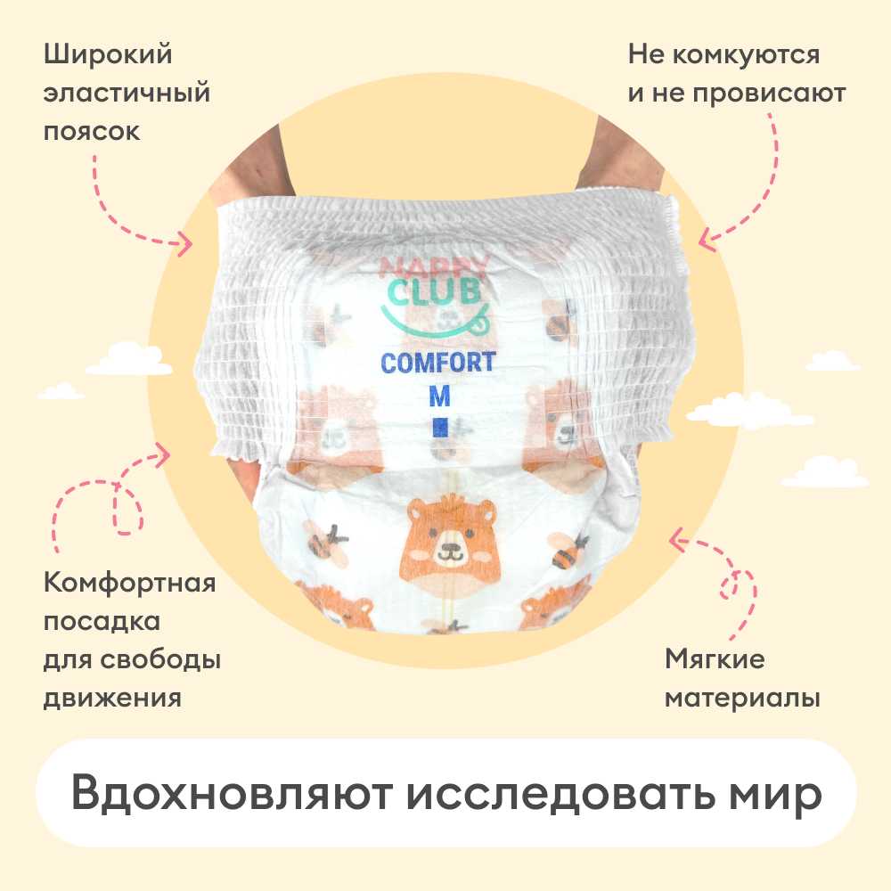 Подгузники-трусики NappyClub Comfort Active 3 (M) фотография 3